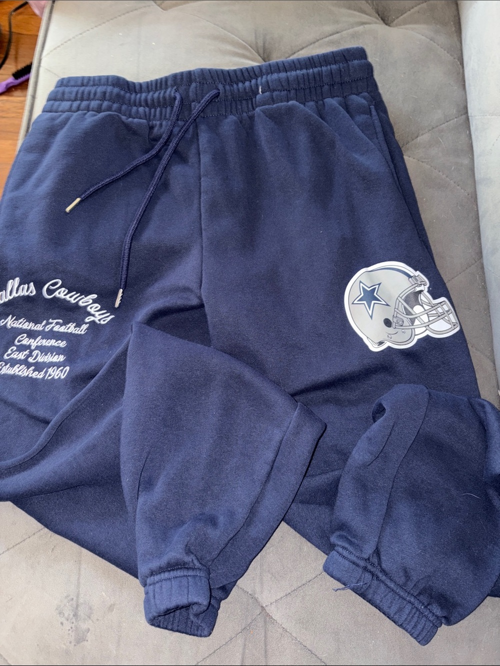NFL Dallas Cowboys Navy Fleece Joggers